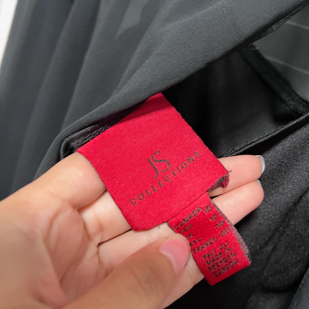 Black Js Collection Blouse Size 10 - image 3